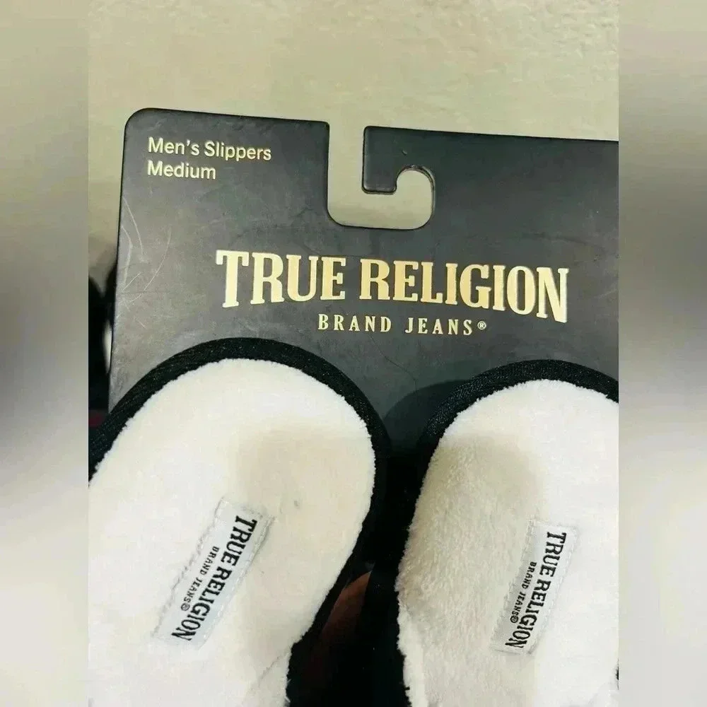 True Religion brand new mens Slippers Medium new